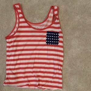 American Flag USA Tank Top